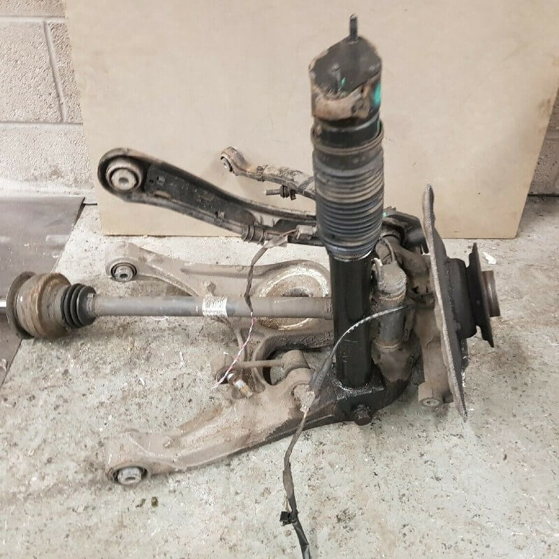 GENUINE MERCEDES ML 350 W166,DRIVERS REAR LEG, WISHBONE DRIVESHAFT HUB ...